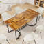 Angeliene Rectangular Dining Table with Iron Base