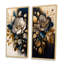 «Black and Gold Camellia Bouquet I», 2 pièces sur toile-862908129-862908135