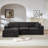 Soneson 4-Piece U-Shaped Chenille Sectional Modular With Two Ottoman-947918004
