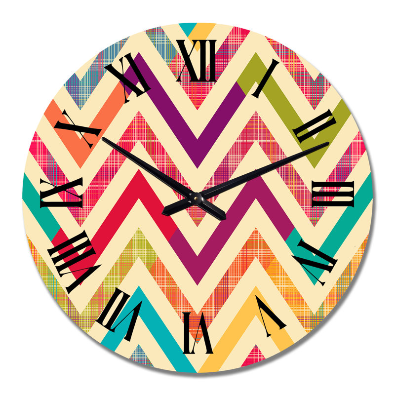 Horloge murale Zigzag, Moyen