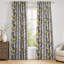 Fancy Hummingbird Patterned  Room Darkening Curtain,Rod Pocket Back Tab Floral Drapes,Set of 2-1866830994-1866619456
