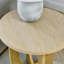 Table de bout ronde, 25 po, table d'appoint en bois, table de chevet
