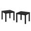 Ensemble de tables de bout carrées 17,52 po Brandel-88631127