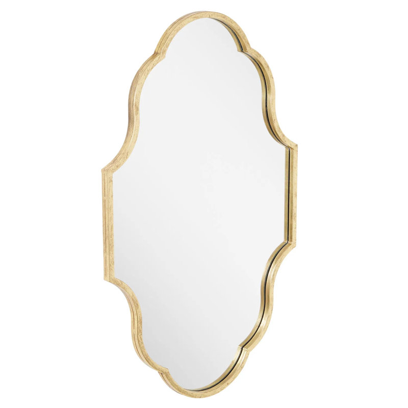 Lucido Decorative Bathroom Vanity Mirror, Gold