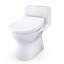 TOTO Redington 1G WASHLET+ S2 One-Piece Elongated 1.0 GPF Universal Height Toilet with CEFIONTECT, Cotton White - MW6723346CUFG#01
