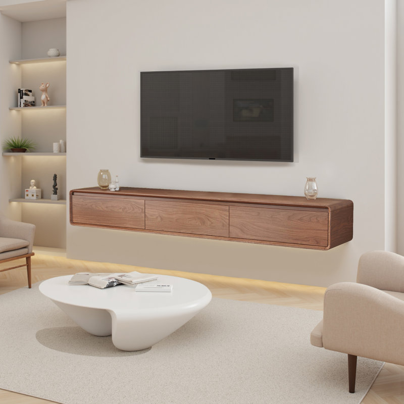 Modern Floating TV Stand With 3 Drawers, 78.74"