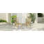Ensemble de 2 chaises d'extérieur en osier de patio pour l'extérieur, cour, piscine, jardin, naturel