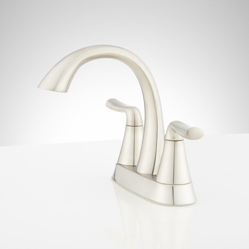 Provincetown 1.2 GPM Centerset Bathroom Faucet with Metal Lever Handles and Pop-Up Drain Assembly, Brushed Nickel