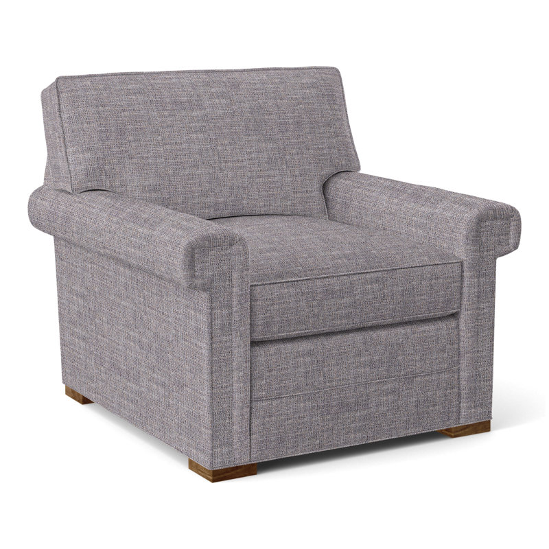 Davidson Armchair, No, Nomad Slate Crypton® Chenille, Casa Blanca