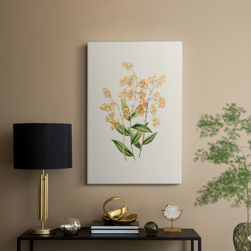 Imprimé floral rétro LXII - galerie Cavas, H 36 po x l 24 po