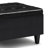 Harrison 34"W Upholstered Coffee Table Storage Ottoman with Tufted Lift Top