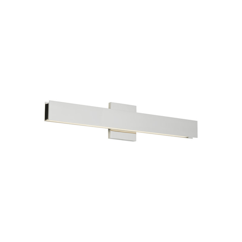 Bau 1 - Light LED Bath Bar, Polished Nickel