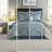 Luxurious Jacquard Bedding Sets, Polyester Aqua Silver Damask, Year-round Comfort