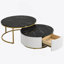 Table basse gigogne moderne avec tiroir Modern