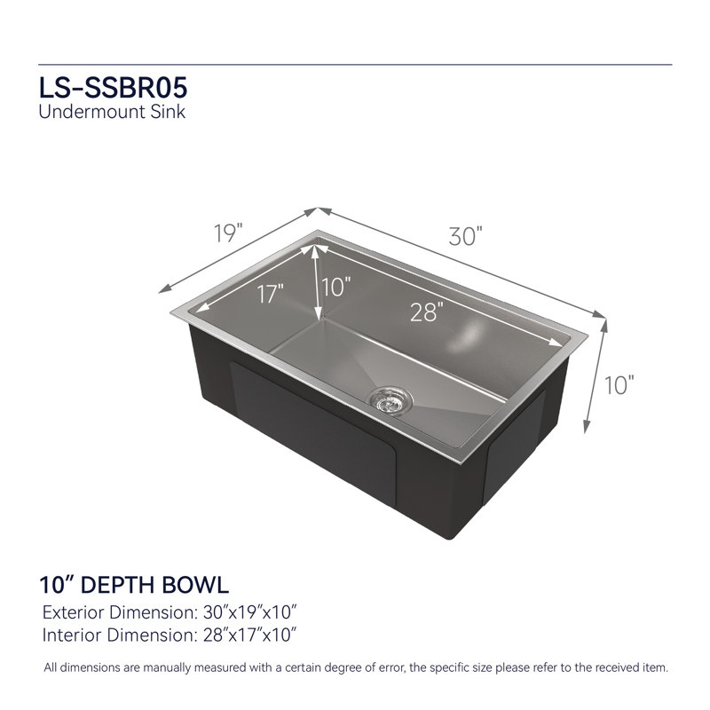 Évier de cuisine en acier inoxydable gris encastré de 76 x 48 cm (30 po x 19 po) au design élégant, pour une utilisation moderne.