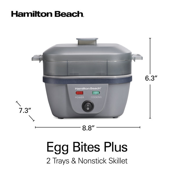 Hamilton Beach Egg Bites Maker with Hard-Boiled Eggs Insert