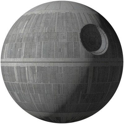 Death Star 1.27m x 1.27m Matte Self-adhesive Mural