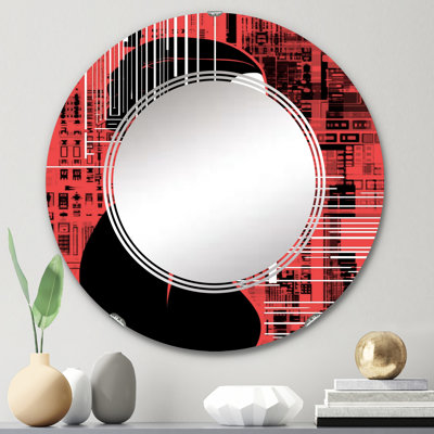 Urban Fat Cyberpunk Femme - Miroir mural moderne rond