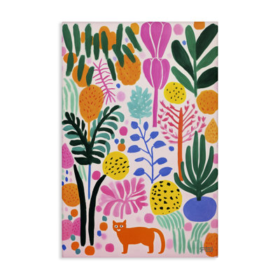 Fun Botanical Tropics Canvas Wall Art by Roozbeh Bahramali