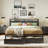 Bed Frame With Storage Headboard, Charcoal-462998366-462998337