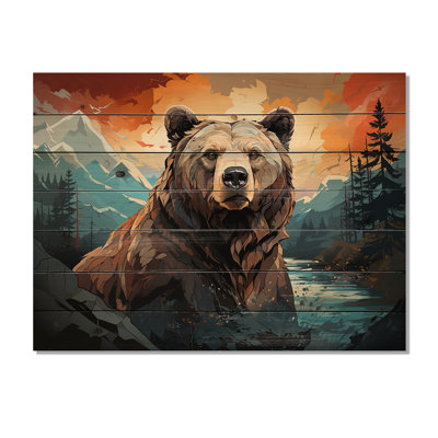 Motif géométrique majestueux Lanore II sur bois