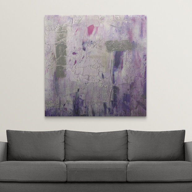« ii » jennifer grolier, impression Dusty Violet, H 35 po x l 35 po x P 1,5 po, Toile