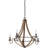 Cahill 5 - Light Dimmable Wagon Wheel Chandelier
