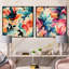 Dagnis - ensemble de 2 collages carrés abstraits-101859352-101859355