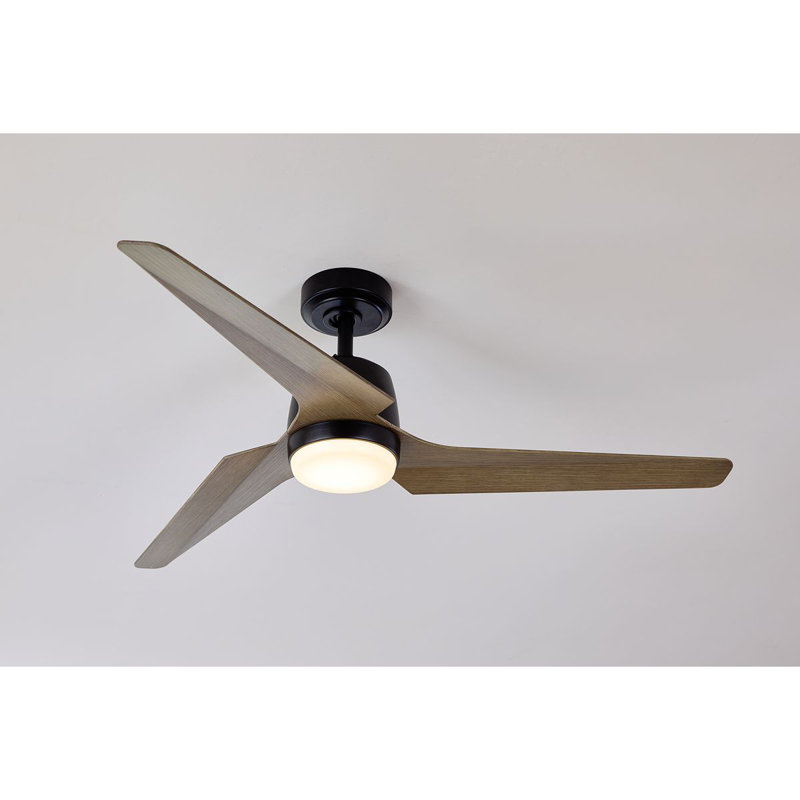 52'' Ceiling Fan with LED Lights, Matte Black