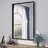 Aevar Tempered Glass and Aluminum Alloy Framed French Cleat Mounted Wall Mirror with 5-Year Warranty-397524569-384154461