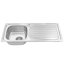 Belfry Kitchen Neal 500mm W Single Bowl Stainless Steel Drop-In Kitchen Sink with 2 Faucet Holes