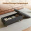Table d'appoint moderne Beo avec porte-revues intégré et tablette inférieure, console en bois mince pour les petits espaces-124237274