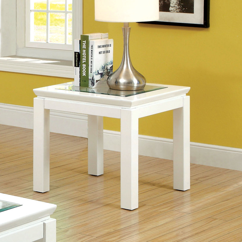 Table de bout Bovian, Blanc
