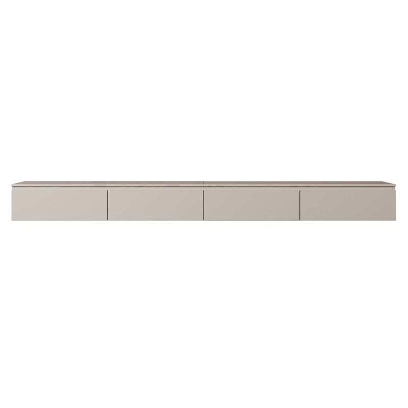 Unfinished TV Stand for TVs up to 75", Beige