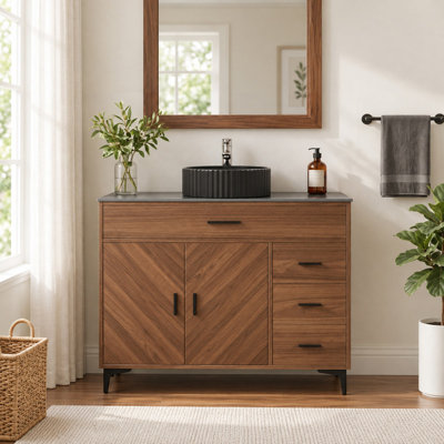 Meuble-lavabo autoportant 36 po Modern