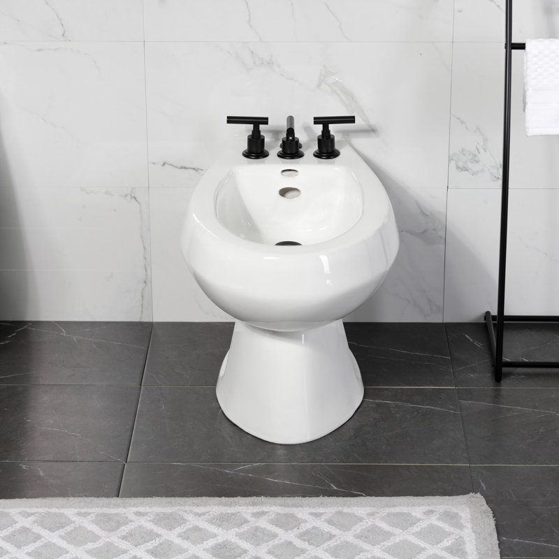 Robinet de bidet à poignée verticale Kingston, Laiton antique