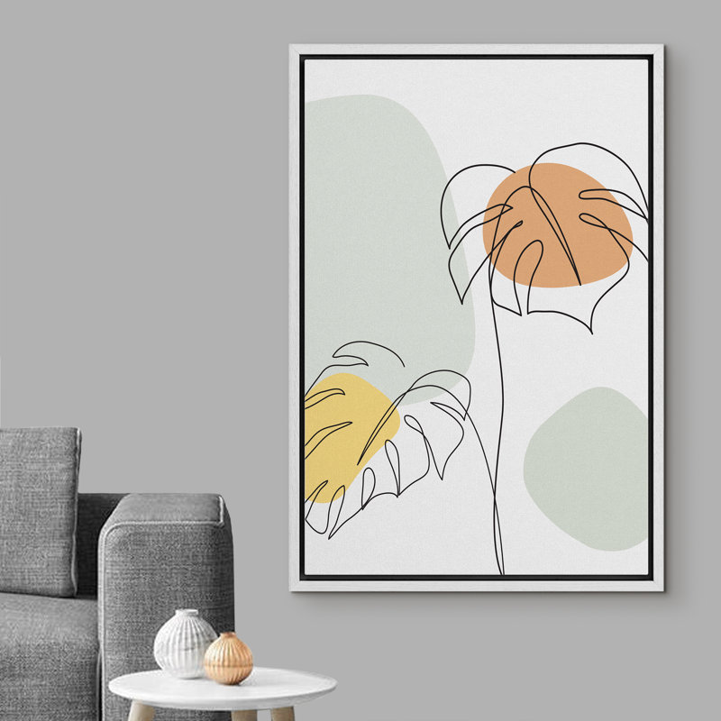 Cadre flottant, impression sur toile, H 36 po x l 24 po x P 1,5 po, Cadre blanc
