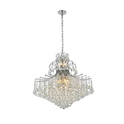 Stoller 10-Light Crystal 2-Tier Empire Chandelier