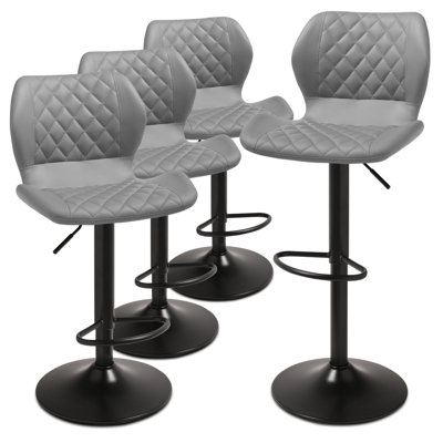 Swivel Adjustable Height Bar Stool (Set of 4)