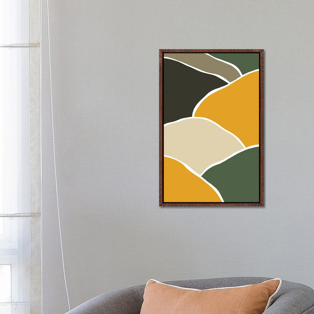 Wild Collection Hills Abstract von Pixy Paper - Galerie-verpackte Leinwand Giclée auf Leinwand