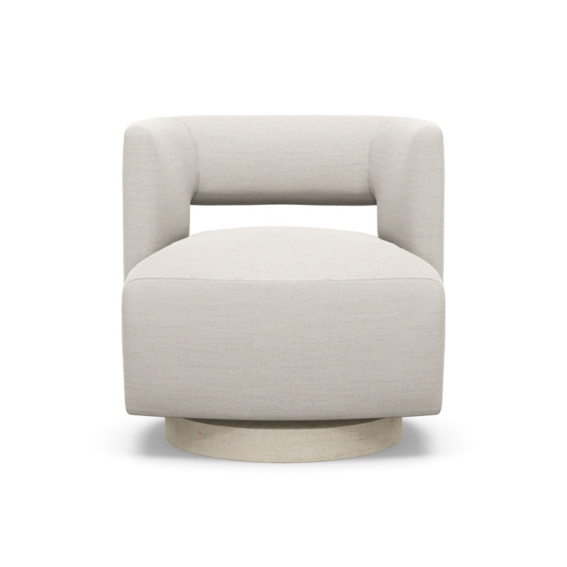 Crystle Swivel Barrel Chair, Sandstone, 3906-99