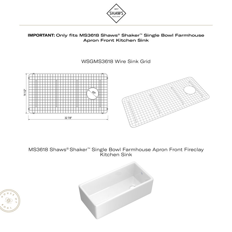 Wire Sink Grid for Kitchen Sink, White