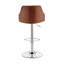 Chaise de bar pivotante en similicuir et fer Aurick-7106604-104175488-7106601
