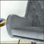 Chaise berçante Mid-Century moderne en gris foncé