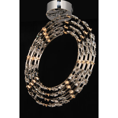 Salgado 32-Light Crystal LED Chandelier
