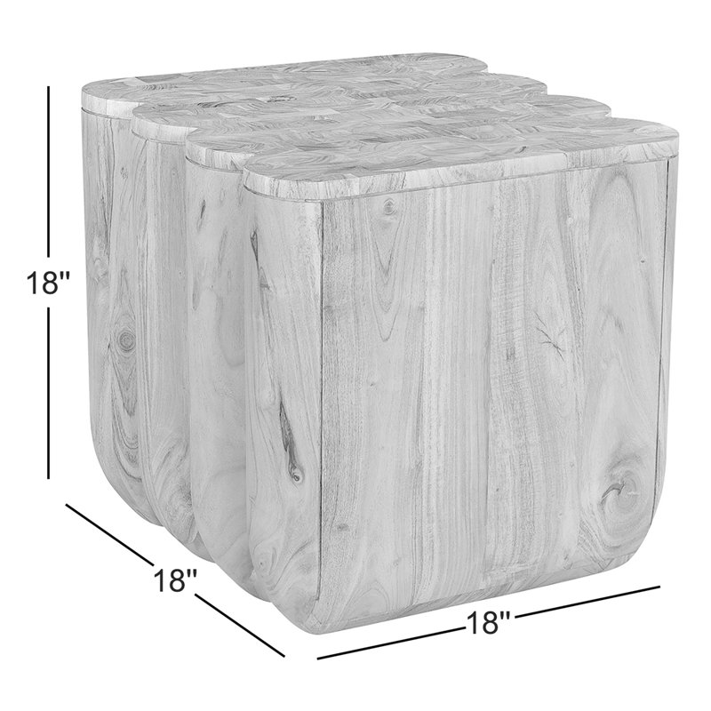 Table de bout Arine, Bois naturel