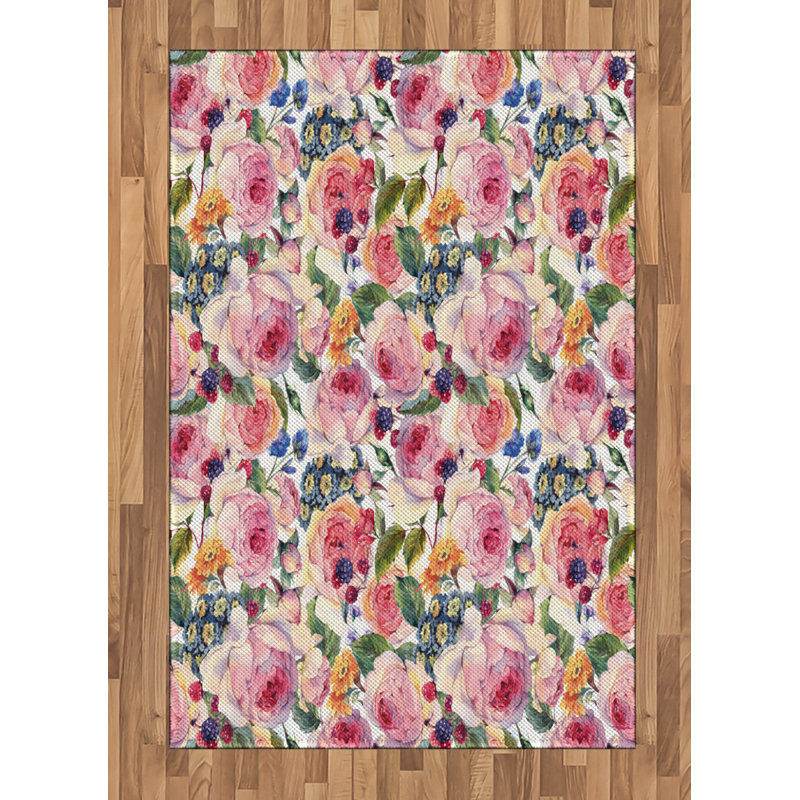 Funke Floral Hand Woven Area Rug, Rectangle 120 x 180cm