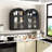 Modern Arched Wall Cabinet With Adjustable Shelves And LED Lighting For Bathroom Medicine Storage-122820569