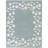 Ada Light Blue Kids Floral Area Rug-126452689