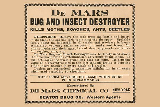«Dr. Mars Bug and Insect Destroyer - Art textuel», H 66 po x l 44 po